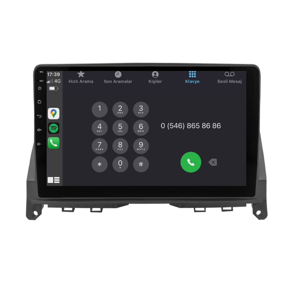 Mercedes C Serisi W204 Android Multimedya Sistemi (2005-2011)