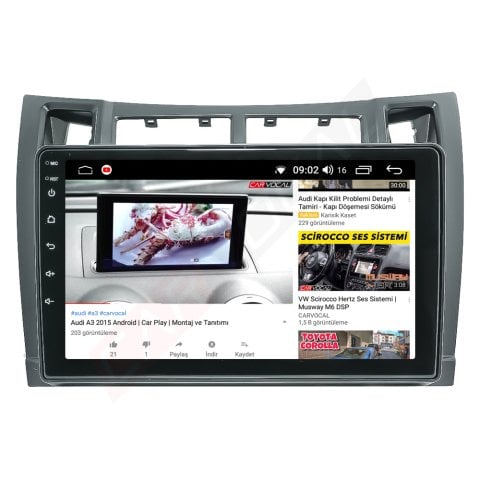 Toyota Yaris Android Multimedya Sistemi (2006-2011)
