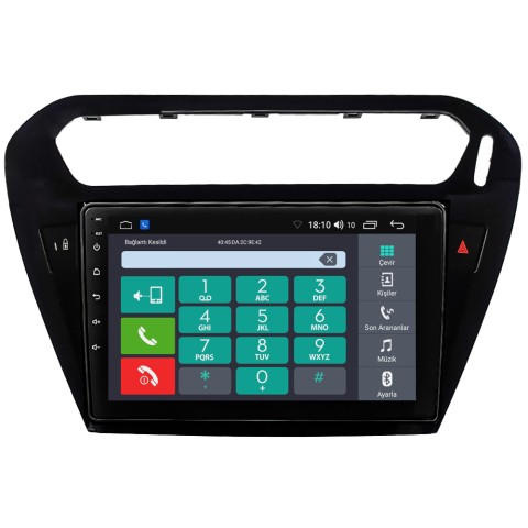 Citroen C-Elysee Android Multimedya Sistemi (2012-2020)