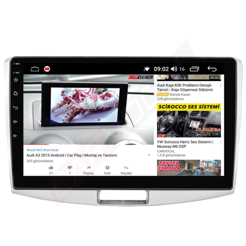 Volkswagen Passat B7 B6  Android Multimedya Sistemi (2007-2014)