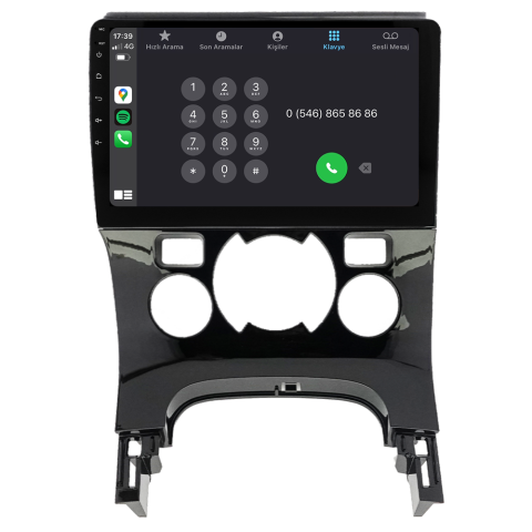 Peugeot 3008 Android Multimedya Sistemi (2009-2016) CRV-4070X Dijital Klima