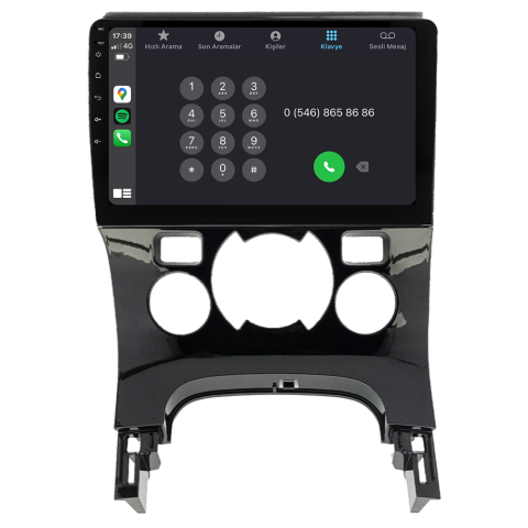 Peugeot 3008 Android Multimedya Sistemi (2009-2016) CRV-4070XR Dijital Klima