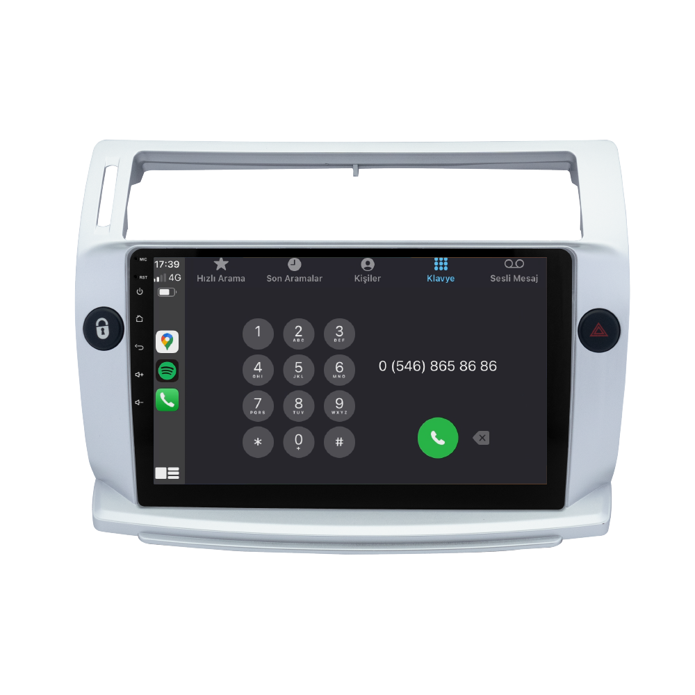 Citroen C4 Android Multimedya Sistemi (2005-2011) CRV-4072XR