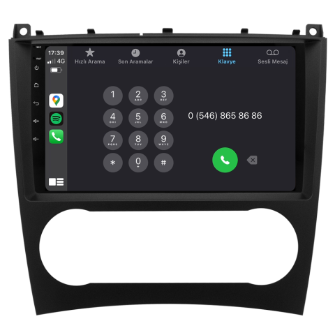 Mercedes C Serisi W203 Android Multimedya Sistemi (2005-2007)