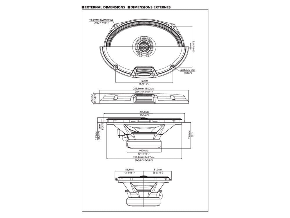 Alpine R2-S69 R-Serisi Koaksiyel Hoparlör (6×9'')