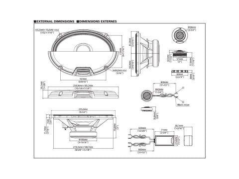Alpine R2-S69C R-Serisi Komponent Hoparlör (6×9'')
