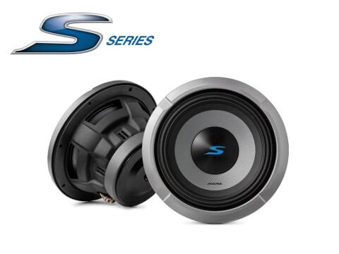 Alpine S2-W8D4 S-Serisi Çift 4 Ohm Bobinli Subwoofer (20cm)