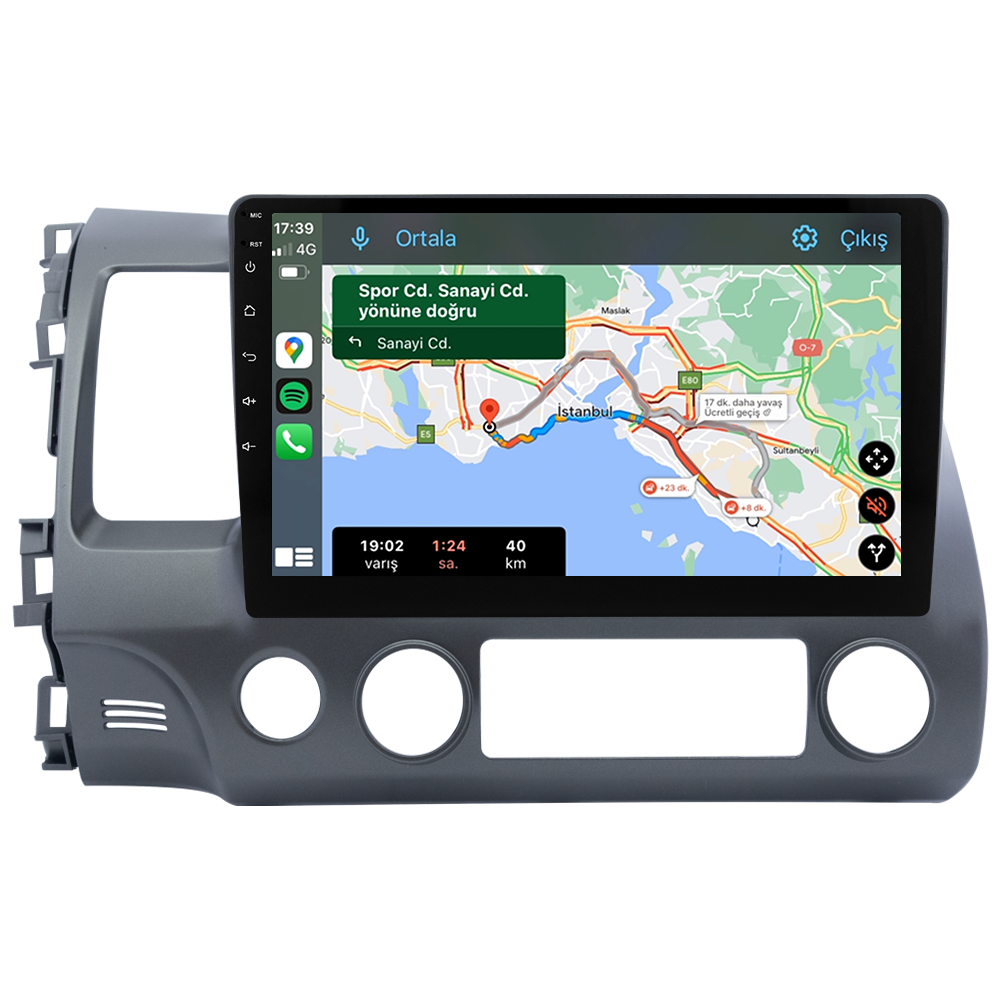 Honda Civic FD6 Android Multimedya Sistemi (2007-2012) CRV-4145XR