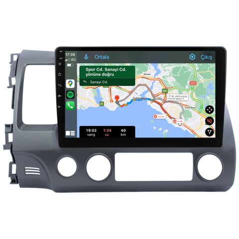 Honda Civic FD6 Android Multimedya Sistemi (2007-2012) CRV-4145XR