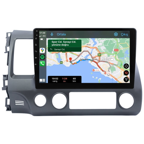 Honda Civic FD6 Android Multimedya Sistemi (2007-2012) CRV-4145XR