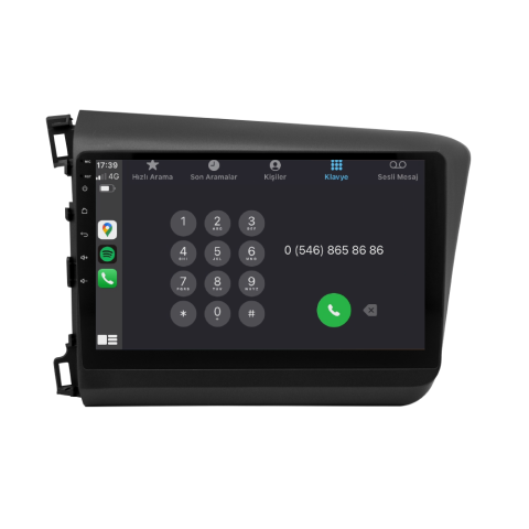 Honda Civic FB7 Android Multimedya Sistemi (2012-2016) CRV-4147XR