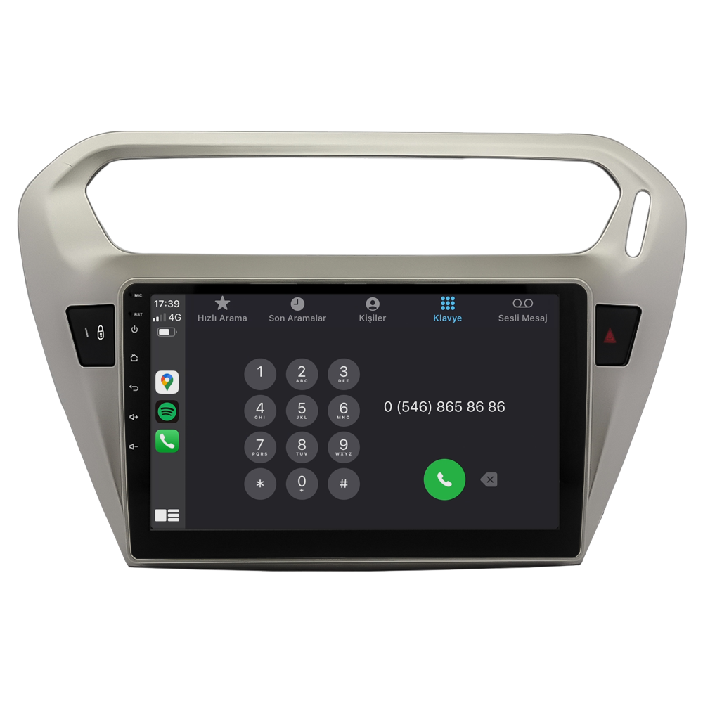 Citroen C-Elysee Android Multimedya Sistemi (2012-2024)