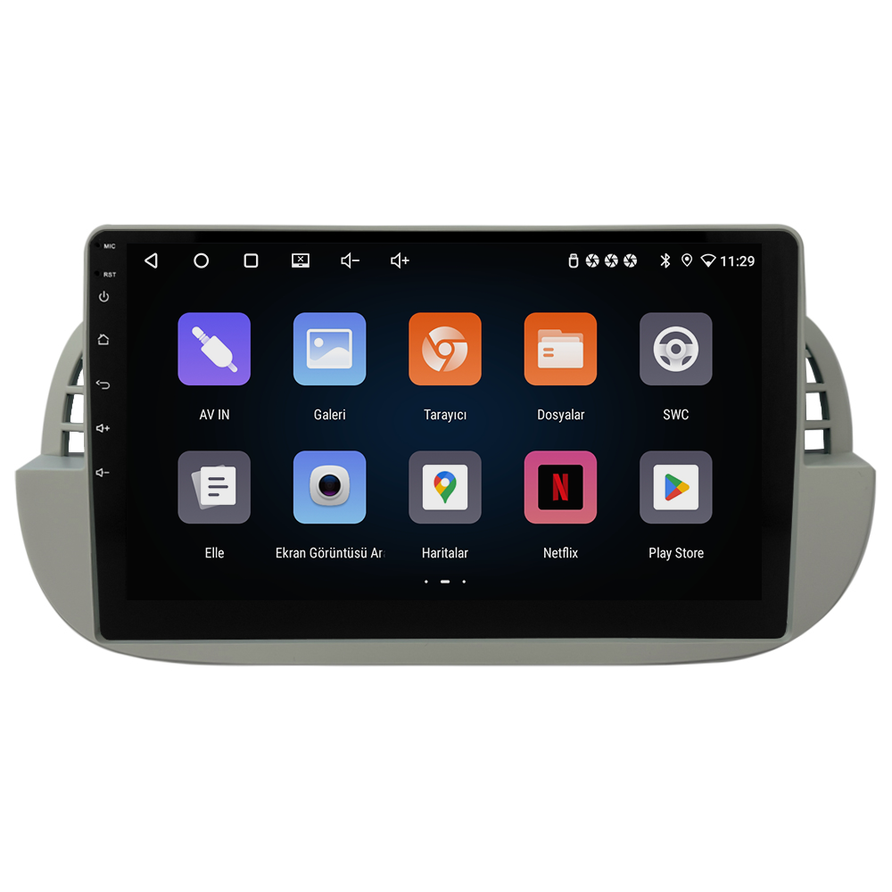 Fiat 500 Multimedya Sistemi Beyaz Çerçeve (2008-2014) CRV-4652XR