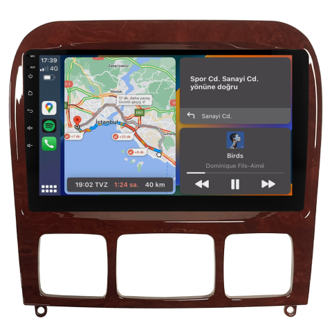 Mercedes S Class W220 Android Multimedya Sistemi (1999-2005) CRV-4346X