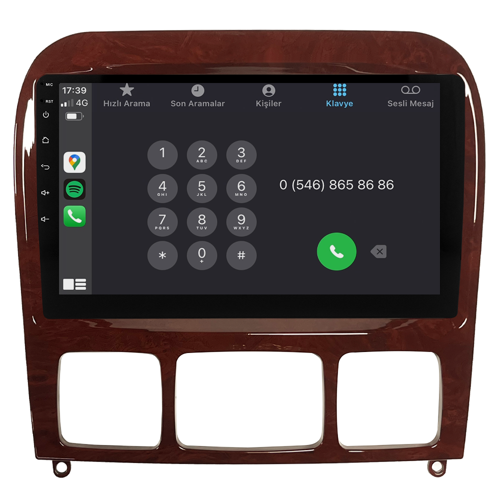 Mercedes S Class W220 Android Multimedya Sistemi (1999-2005) CRV-4346XD