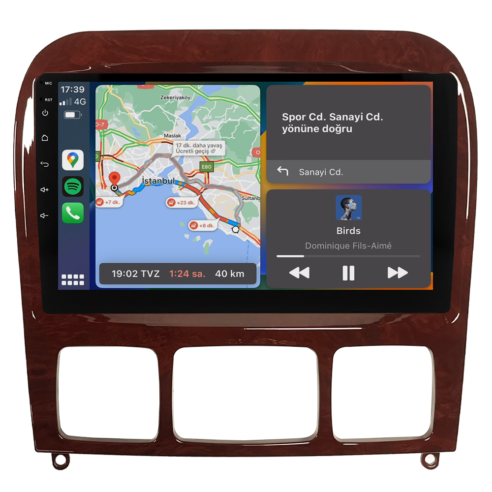 Mercedes S Class W220 Android Multimedya Sistemi (1999-2005) CRV-4346XD