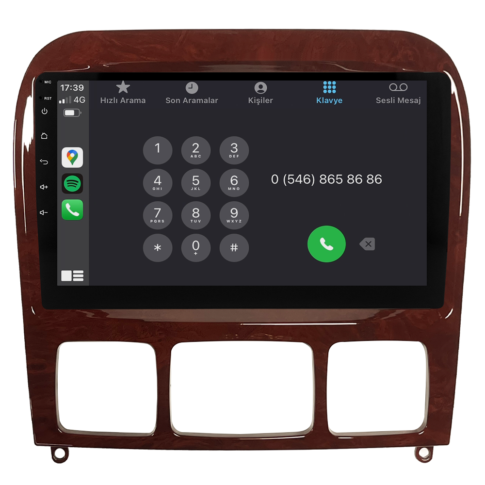 Mercedes S Class W220 Android Multimedya Sistemi (1999-2005) CRV-4346XAA