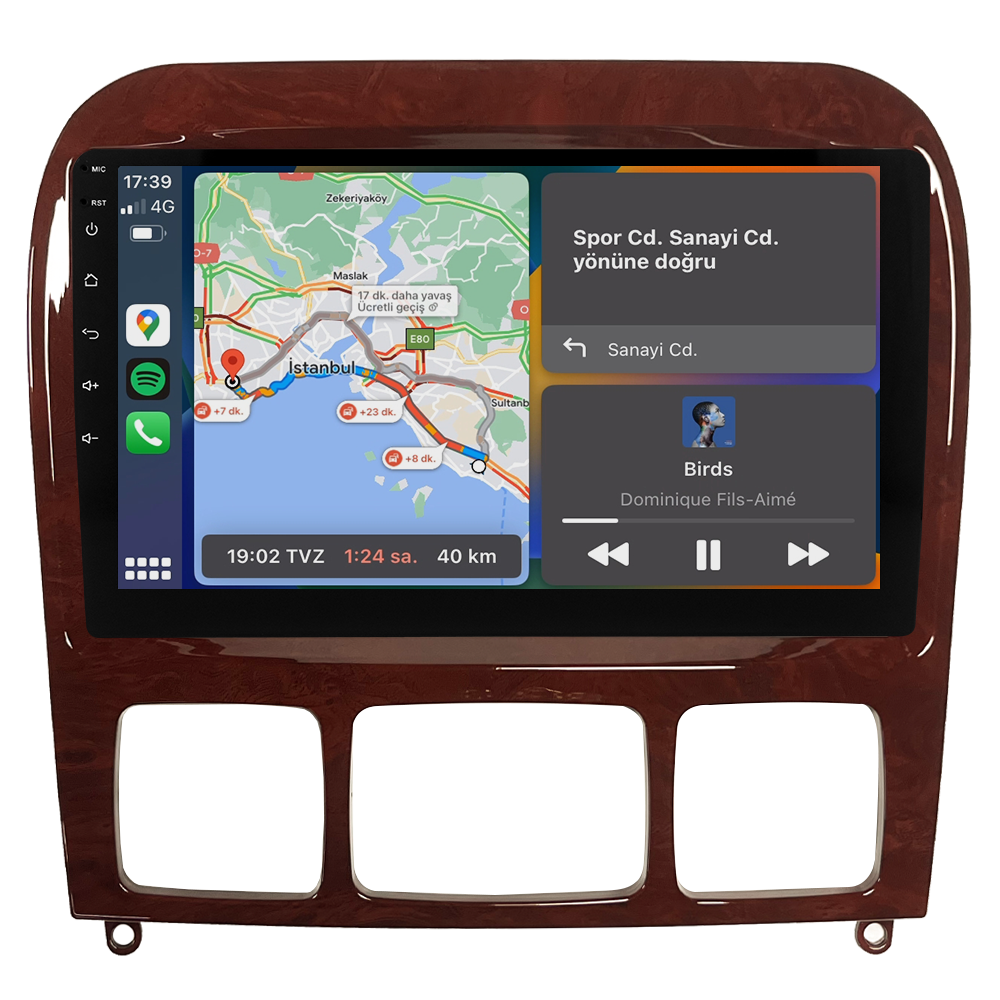 Mercedes S Class W220 Android Multimedya Sistemi (1999-2005) CRV-4346XAA