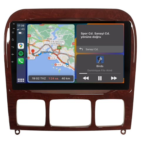 Mercedes S Class W220 Android Multimedya Sistemi (1999-2005) CRV-4346XAA