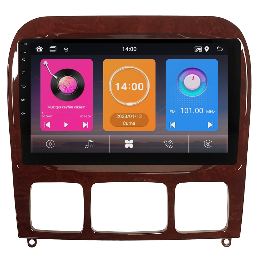 Mercedes S Class W220 Android Multimedya Sistemi (1999-2005) CRV-4346XAA