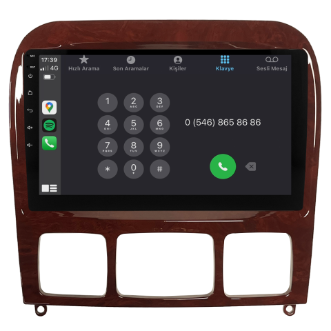 Mercedes S Class W220 Android Multimedya Sistemi (1999-2005) CRV4346XP