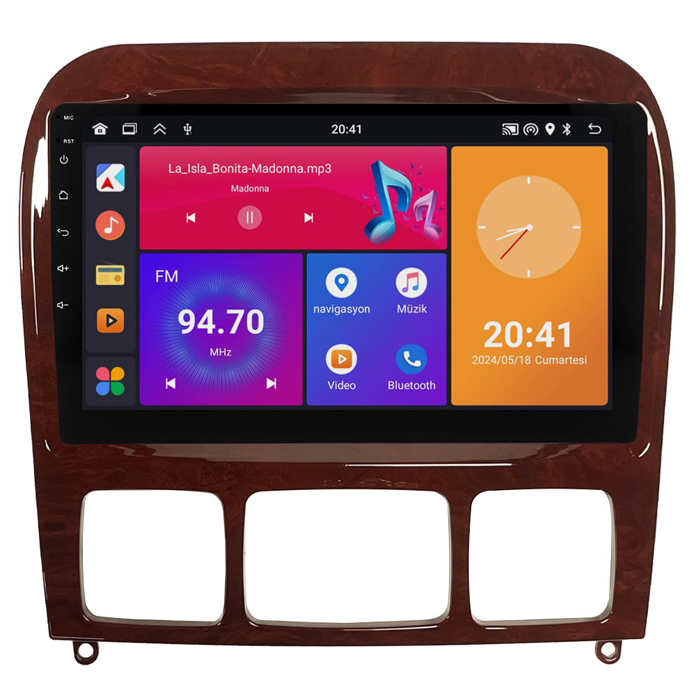 Mercedes S Class W220 Android Multimedya Sistemi (1999-2005) CRV4346XP