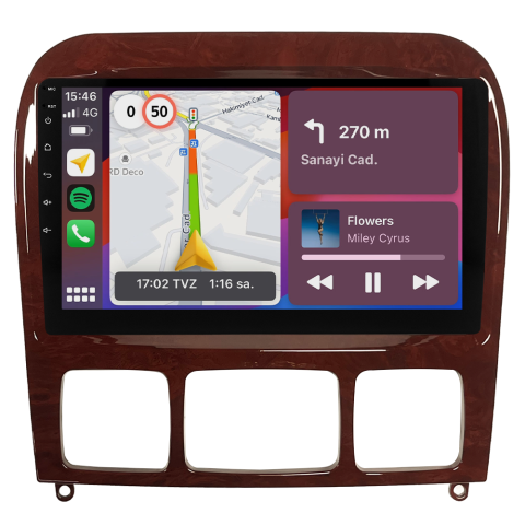 Mercedes S Class W220 Android Multimedya Sistemi (1999-2005) CRV4346XP