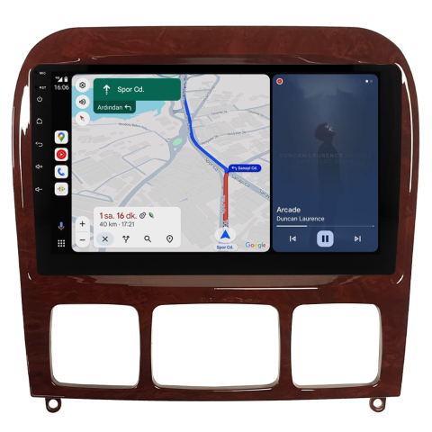 Mercedes S Class W220 Android Multimedya Sistemi (1999-2005) CRV4346XP
