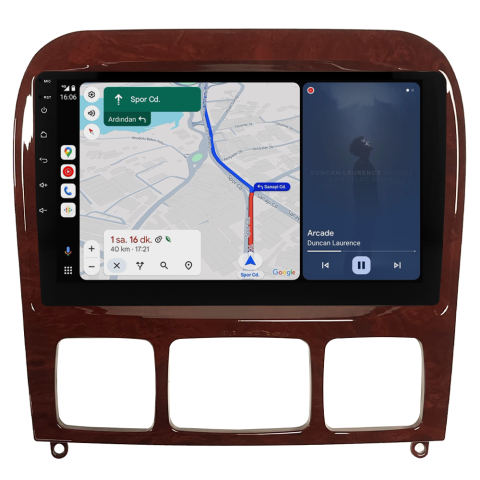 Mercedes S Class W220 Android Multimedya Sistemi (1999-2005) CRV4346XP
