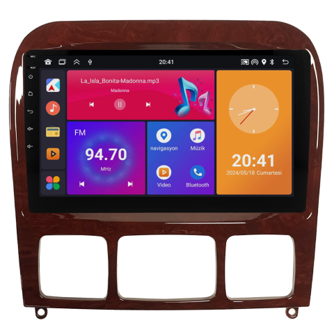 Mercedes S Class W220 Android Multimedya Sistemi (1999-2005) CRV4346XP