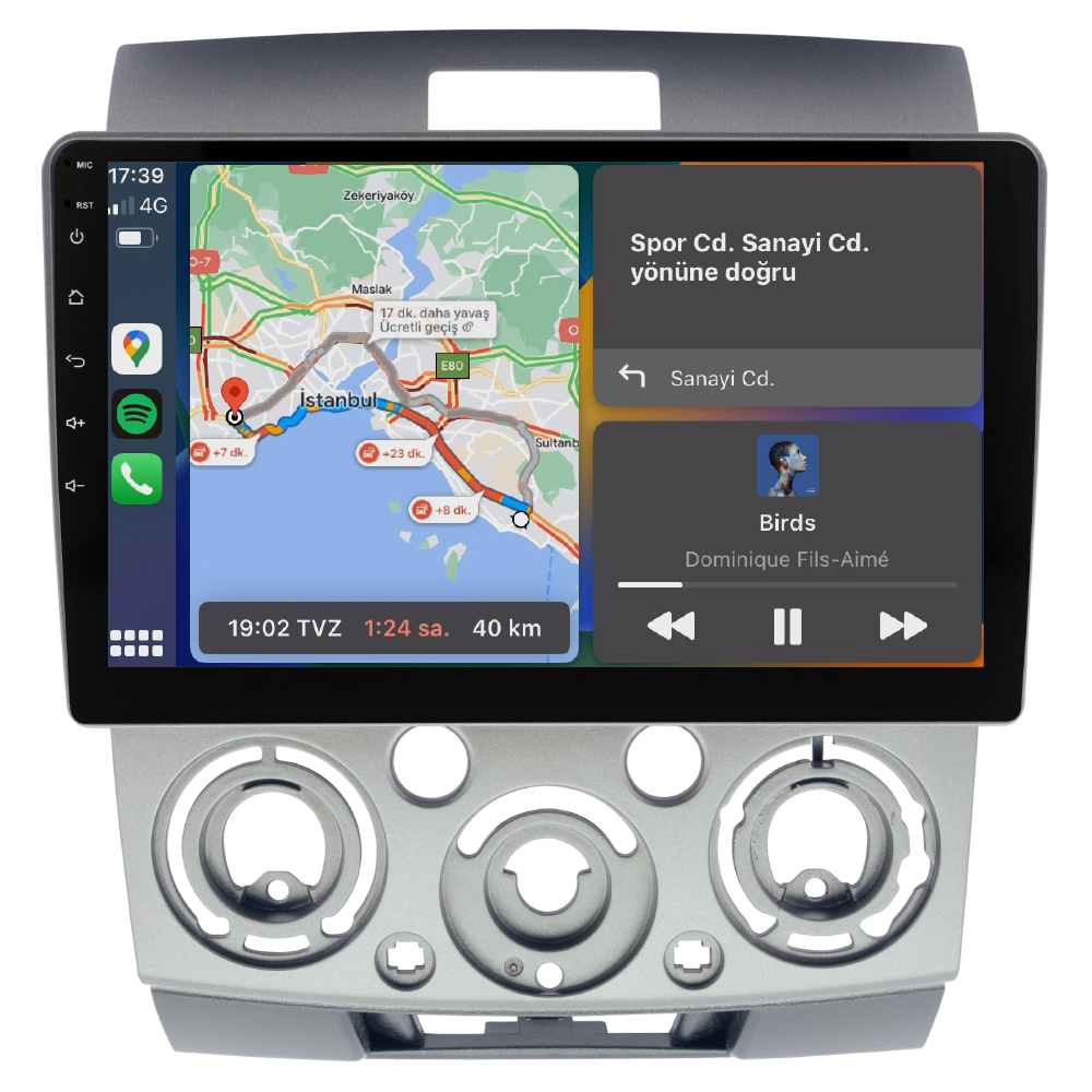 Ford Ranger Android Multimedya Sistemi (2009-2011)CRV-4128XAA