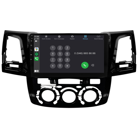 Toyota Hilux Android Multimedya Sistemi (2006-2014) CRV-4784XD Manuel Klima