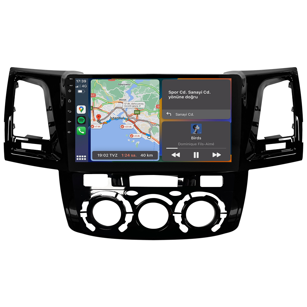Toyota Hilux Android Multimedya Sistemi (2006-2014) CRV-4784XD Manuel Klima
