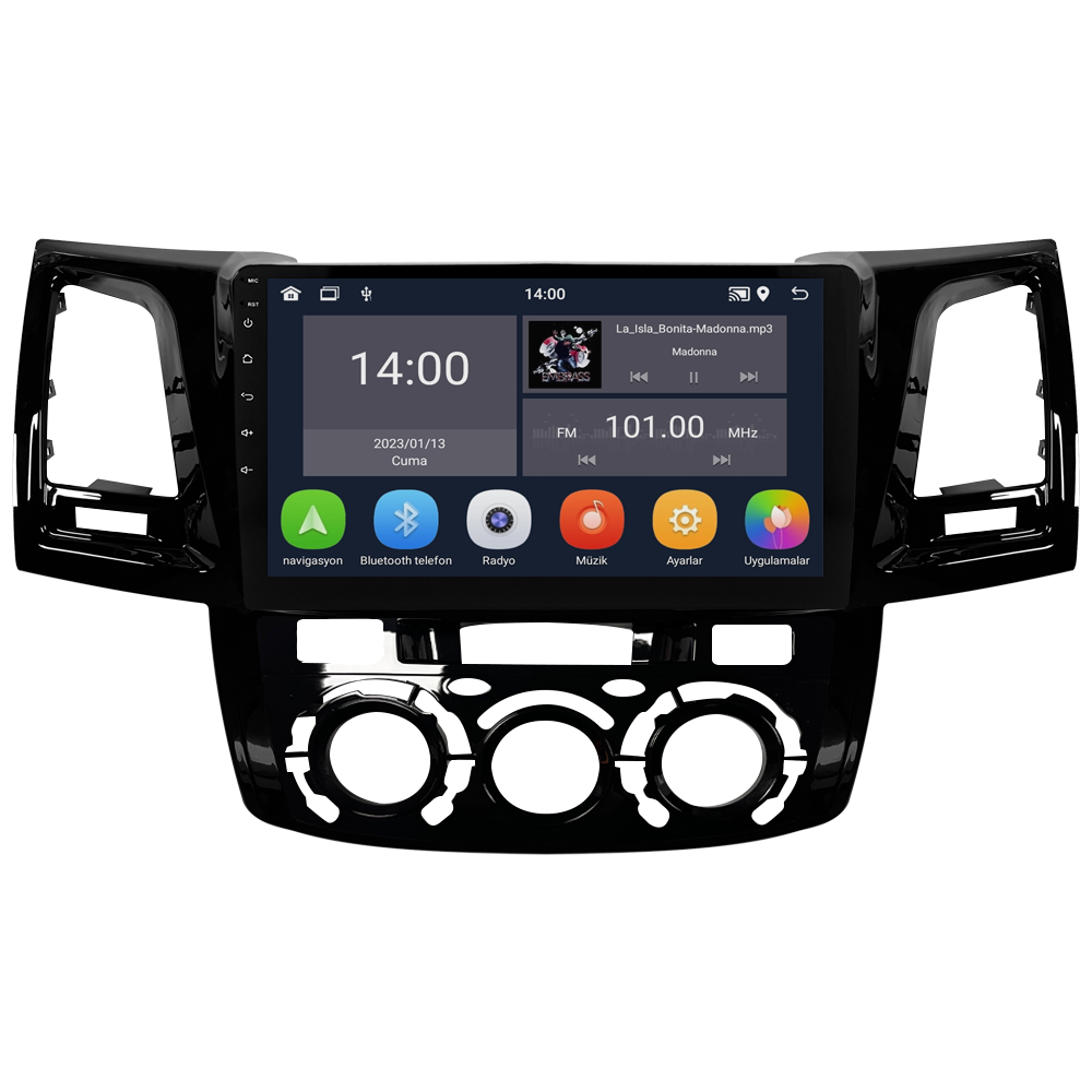 Toyota Hilux Android Multimedya Sistemi (2006-2014) CRV-4784XD Manuel Klima