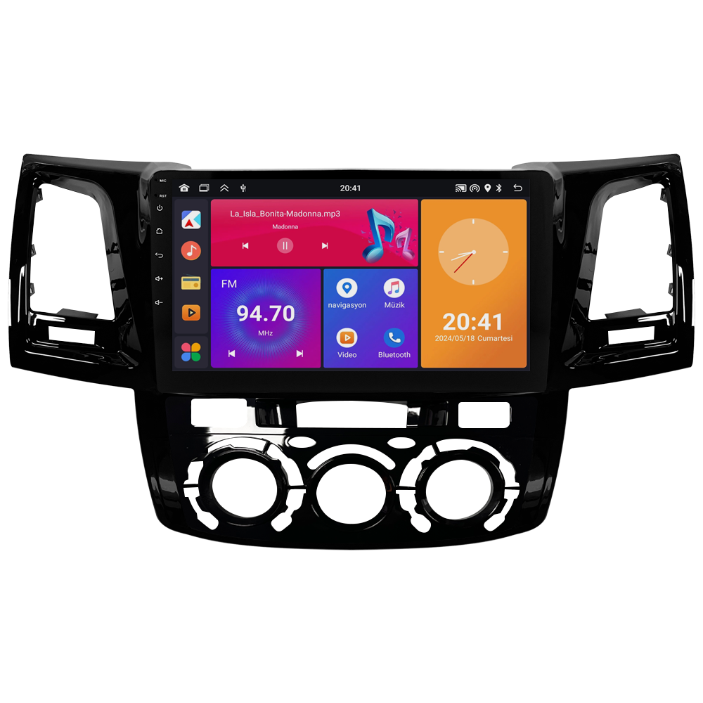 Toyota Hilux Android Multimedya Sistemi (2006-2014) CRV4784XP Manuel Klima