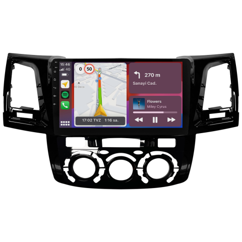 Toyota Hilux Android Multimedya Sistemi (2006-2014) CRV4784XP Manuel Klima