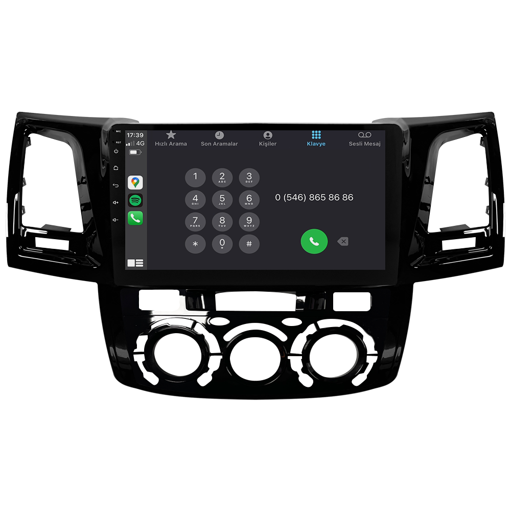 Toyota Hilux Android Multimedya Sistemi (2006-2014) CRV-4784XR Manuel Klima