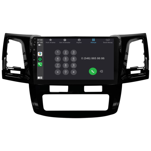 Toyota Hilux Android Multimedya Sistemi (2006-2014) CRV-4784X Dijital Klima