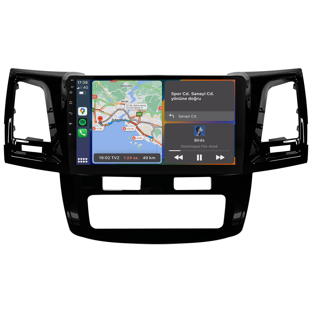 Toyota Hilux Android Multimedya Sistemi (2006-2014) CRV-4784XD Dijital Klima