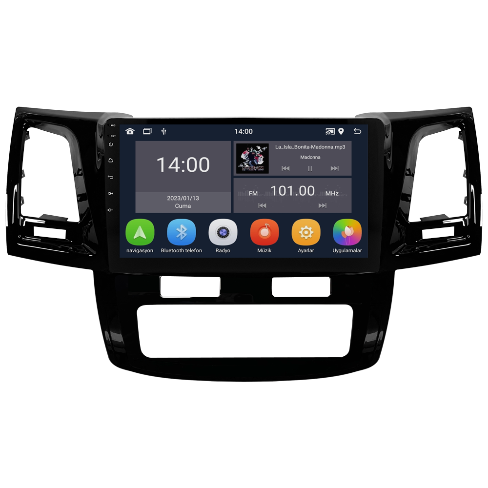 Toyota Hilux Android Multimedya Sistemi (2006-2014) CRV-4784XD Dijital Klima
