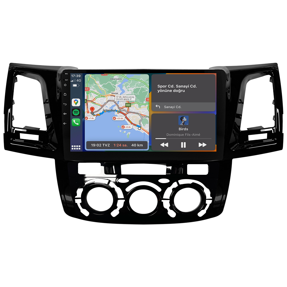 Toyota Hilux Android Multimedya Sistemi (2006-2014) CRV-4784XDA Dijital Klima