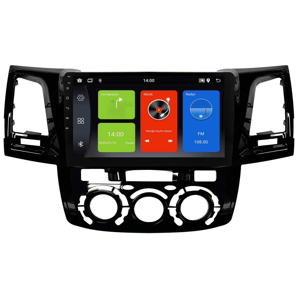 Toyota Hilux Android Multimedya Sistemi (2006-2014) CRV-4784XDA Dijital Klima
