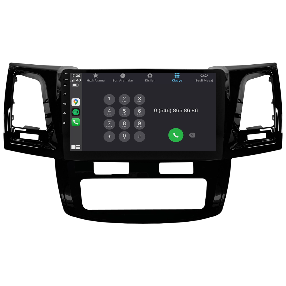 Toyota Hilux Android Multimedya Sistemi (2006-2014) CRV-4784XAA Dijital Klima