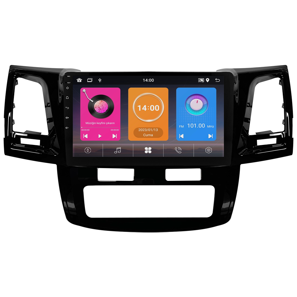 Toyota Hilux Android Multimedya Sistemi (2006-2014) CRV-4784XAA Dijital Klima