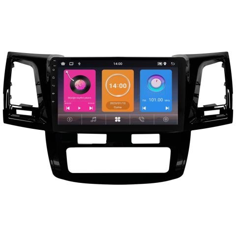 Toyota Hilux Android Multimedya Sistemi (2006-2014) CRV-4784XAA Dijital Klima