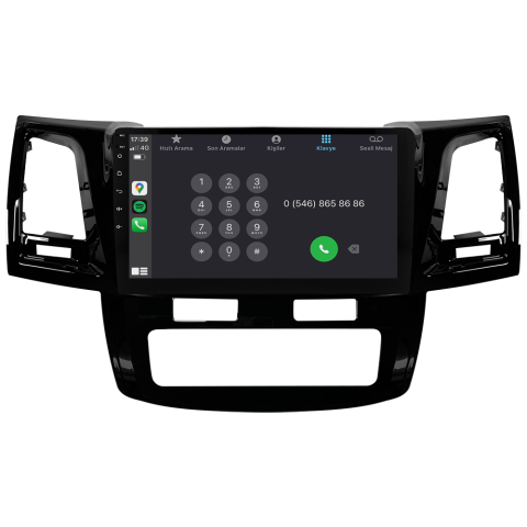 Toyota Hilux Android Multimedya Sistemi (2006-2014) CRV4784XP Dijital Klima