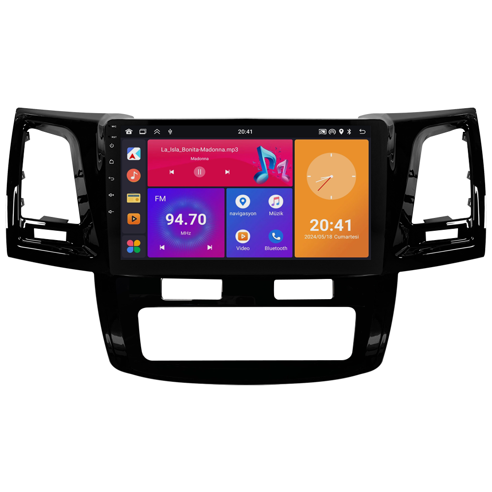 Toyota Hilux Android Multimedya Sistemi (2006-2014) CRV4784XP Dijital Klima