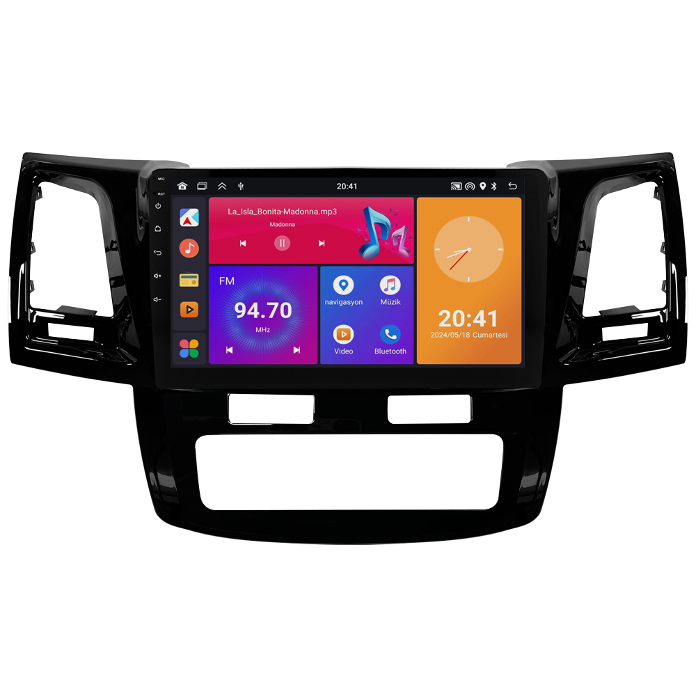 Toyota Hilux Android Multimedya Sistemi (2006-2014) CRV4784XP Dijital Klima