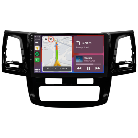 Toyota Hilux Android Multimedya Sistemi (2006-2014) CRV4784XP Dijital Klima