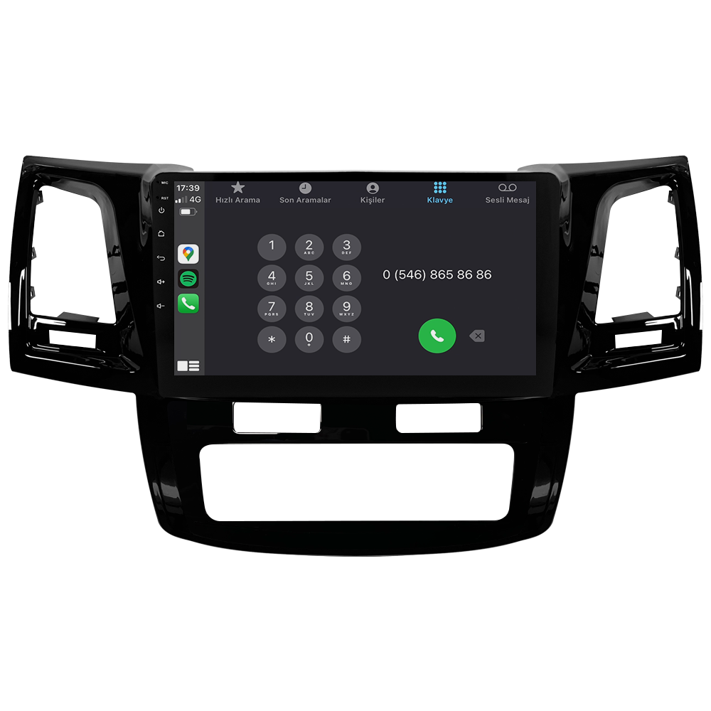 Toyota Hilux Android Multimedya Sistemi (2006-2014) CRV-4784XR Dijital Klima